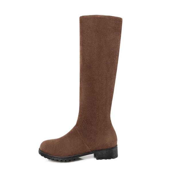 boots winter for woman fashion pointed toe shoes brown suede zipper consice knee high 34-48, Black
boots winter for woman fashion pointed toe shoes brown suede zipper consice knee high 34-48, Black