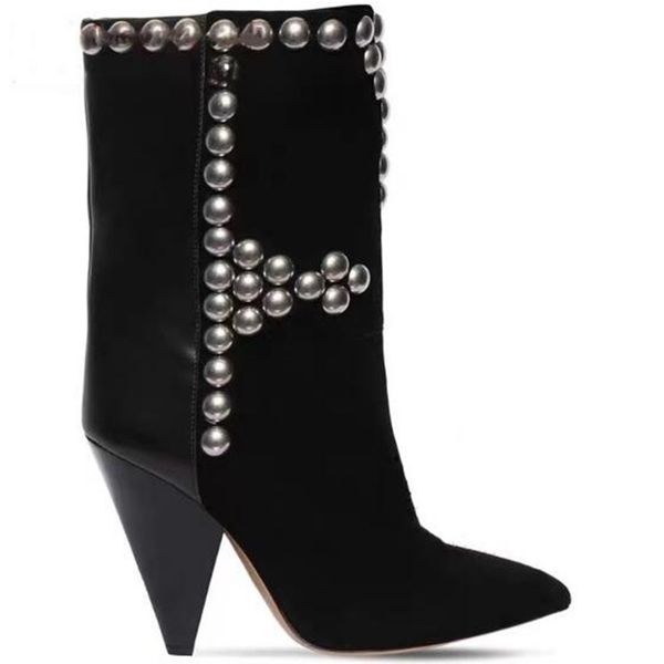 boots female royal suede ankle-boot, short black, beige, light yellow, needle heel, slip-on, middle knee beak, rivets nszv
boots female royal suede ankle-boot, short black, beige, light yellow, needle heel, slip-on, middle knee beak, rivets nszv