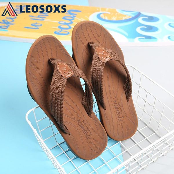 slippers leosoxs non-slip flip flops men summer beach women massage shoes male sandals indoor outdoor s186, Black
slippers leosoxs non-slip flip flops men summer beach women massage shoes male sandals indoor outdoor s186, Black