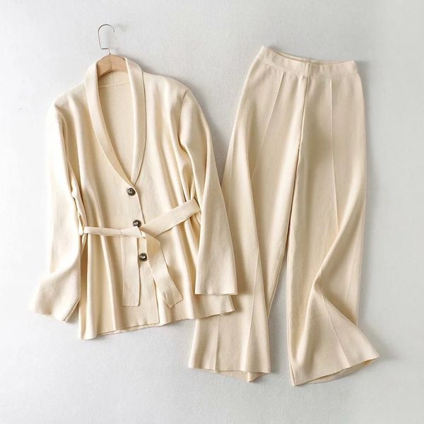 women's two piece pants es fashion apricot mesh soft women's workout sweater casual suit set of two parts high waist pants 3m9r, White
women's two piece pants es fashion apricot mesh soft women's workout sweater casual suit set of two parts high waist pants 3m9r, White