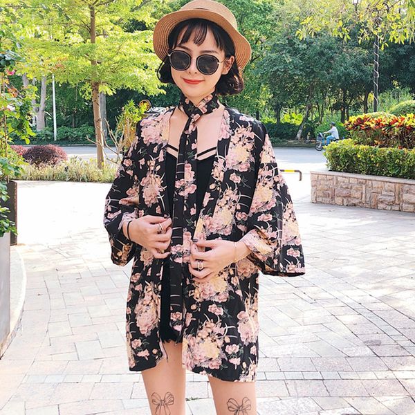 summer street style digital print loose sun protection clothing kimono cardigan sun shirt tops womens+belt (M1959), White
summer street style digital print loose sun protection clothing kimono cardigan sun shirt tops womens+belt (M1959), White