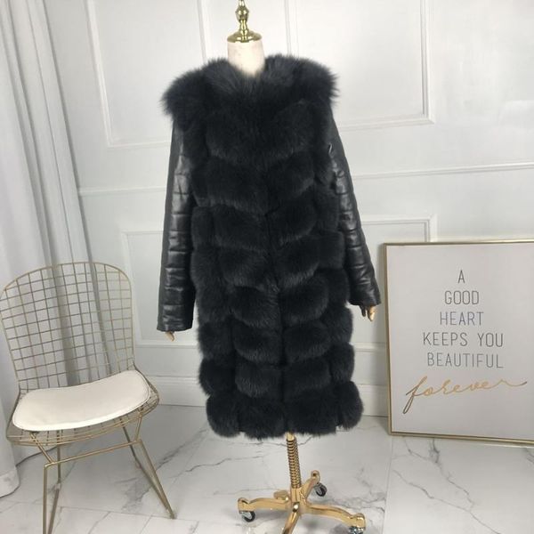 women winter real fur coat thick warm casual natural vest long leather sleeve jacket women's & faux, Black
women winter real fur coat thick warm casual natural vest long leather sleeve jacket women's & faux, Black