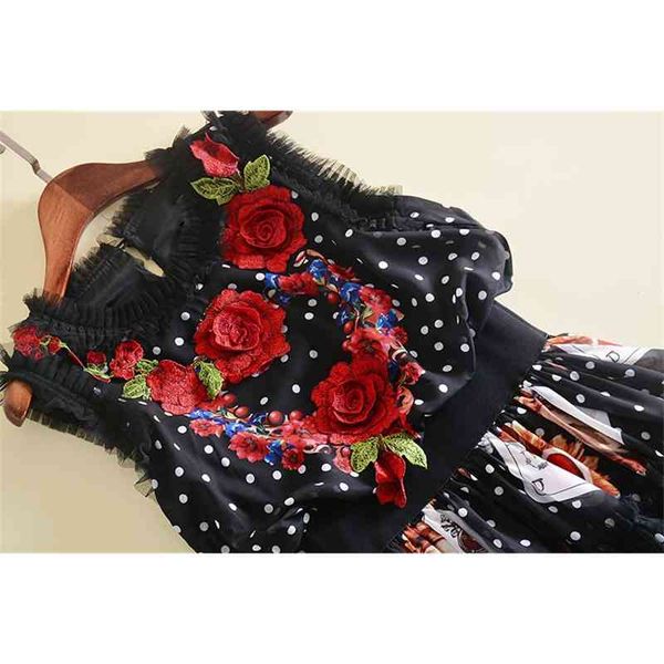 casual dresses a line fashion designer runway maxi black women sleeveless flowers embroidery retro dot printed patchwork ruffles long 8yir, Black;gray
casual dresses a line fashion designer runway maxi black women sleeveless flowers embroidery retro dot printed patchwork ruffles long 8yir, Black;gray