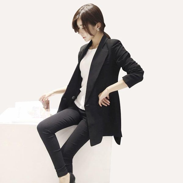 spring and autumn women's commuter small suit in the long paragraph casual slimming large size long-sleeved simple coat suits & blazers, White;black
spring and autumn women's commuter small suit in the long paragraph casual slimming large size long-sleeved simple coat suits & blazers, White;black