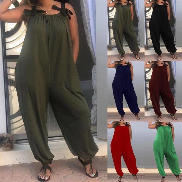 casual loose solid color bow women jumpsuit strap sleeveless long pants womens bib sweet christmas, Black;white
casual loose solid color bow women jumpsuit strap sleeveless long pants womens bib sweet christmas, Black;white