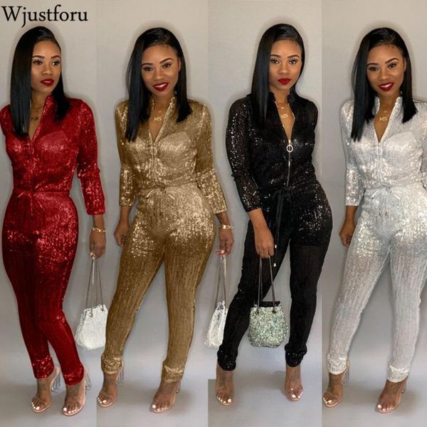 women's jumpsuits & rompers wjustfou skinny sequin club jumpsuit for women 4 color party elegant bodysuit female long sleeve plus size, Black;white
women's jumpsuits & rompers wjustfou skinny sequin club jumpsuit for women 4 color party elegant bodysuit female long sleeve plus size, Black;white