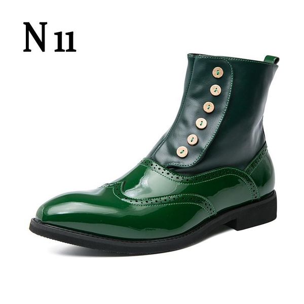 dress shoes men's fashion italian boots personality trend british spring and autumn casual business formal wear large size, Black
dress shoes men's fashion italian boots personality trend british spring and autumn casual business formal wear large size, Black