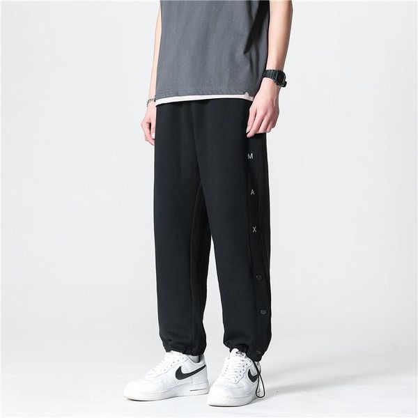 men's pants causal sport korean fashion simple side slit thick casual sweatpants men 2021 spring autumn for male, Black
men's pants causal sport korean fashion simple side slit thick casual sweatpants men 2021 spring autumn for male, Black
