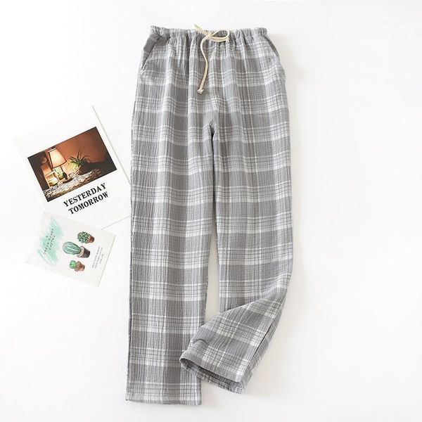 men's sleepwear women casual couple pajamas pants cotton gauze trousers thin plaid loose soft men's&women's home long sleep b, Black;brown
men's sleepwear women casual couple pajamas pants cotton gauze trousers thin plaid loose soft men's&women's home long sleep b, Black;brown