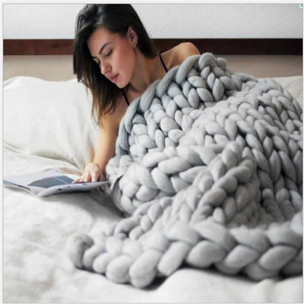 blankets hand knitting chunky wool blanket thick big yarn roving knitted yarns warm throw sofa cover
blankets hand knitting chunky wool blanket thick big yarn roving knitted yarns warm throw sofa cover
