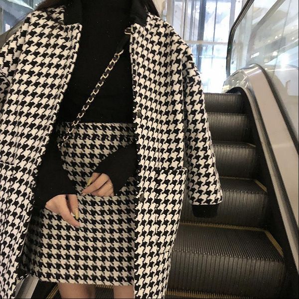 houndstooth high waist vintage womens skirts pencil short winter plaid elegant faldas mujer moda autumn woolen, Black
houndstooth high waist vintage womens skirts pencil short winter plaid elegant faldas mujer moda autumn woolen, Black