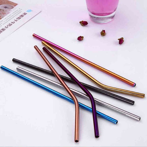bent colorful stainless steel drinking straw 21.5cm straight reusable straws juice party bar accessorie ooa499
bent colorful stainless steel drinking straw 21.5cm straight reusable straws juice party bar accessorie ooa499