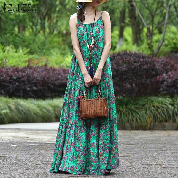 casual dresses bohemian sundress 2021 summer women floral printed beach maxi long dress zanzea holiday vestidos slip plus size, Black;gray
casual dresses bohemian sundress 2021 summer women floral printed beach maxi long dress zanzea holiday vestidos slip plus size, Black;gray