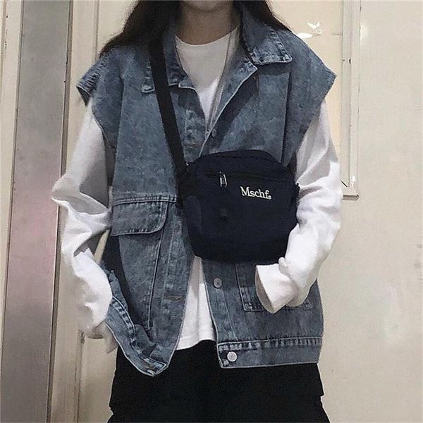 women's coat 2021 jeans coats jackets ins denim waistcoat for loose and versatile chic sleeveless jacket in autumn vests, Black;white
women's coat 2021 jeans coats jackets ins denim waistcoat for loose and versatile chic sleeveless jacket in autumn vests, Black;white