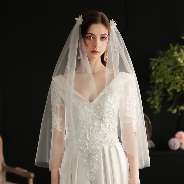 bridal veils elegant simple elbow length veil soft tulle lace appliqued headdress for wedding travel studio po prop v649, Black
bridal veils elegant simple elbow length veil soft tulle lace appliqued headdress for wedding travel studio po prop v649, Black