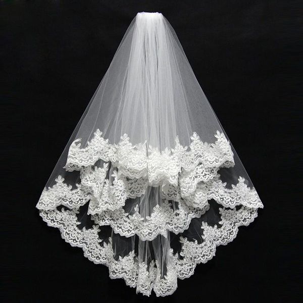 bridal veils 2021 veil short with comb lace appliqued edge tulle two layer 75 cm elbow length wedding accessories, Black
bridal veils 2021 veil short with comb lace appliqued edge tulle two layer 75 cm elbow length wedding accessories, Black