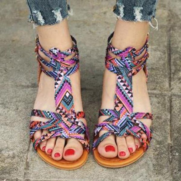 sandals national style women flat shoes torridity gladiator buckle sandal sandalias mujer colorful female beach ll137, Black
sandals national style women flat shoes torridity gladiator buckle sandal sandalias mujer colorful female beach ll137, Black