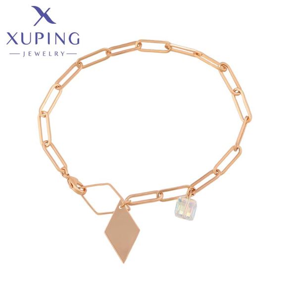 link, chain xuping jewelry fashion arrivals crystals bracelets for girl women gift a00623382, Black
link, chain xuping jewelry fashion arrivals crystals bracelets for girl women gift a00623382, Black