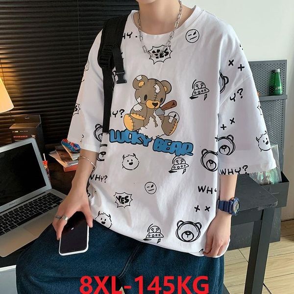 men's t-shirts summer men high street tshirt cartoon bear plus size 8xl letter tees oversize loose t-shirt 60 blue pink 68, White;black
men's t-shirts summer men high street tshirt cartoon bear plus size 8xl letter tees oversize loose t-shirt 60 blue pink 68, White;black