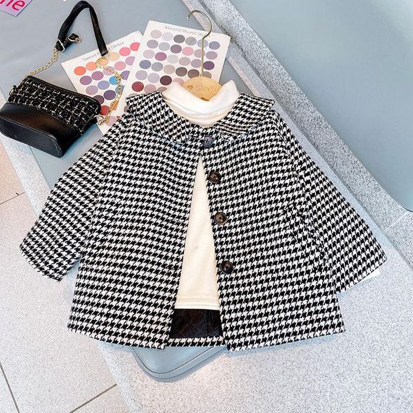 jackets girls mid-length houndstooth trench coat autumn winter kids korean lapel loose outerwear 3-7 years children fashion clothes, Blue;gray
jackets girls mid-length houndstooth trench coat autumn winter kids korean lapel loose outerwear 3-7 years children fashion clothes, Blue;gray