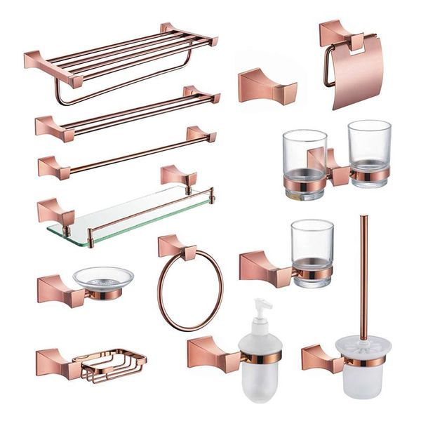 bath accessory set square paper holder robe hook towel bar ring soap brushed tumbler rose gold bathroom accessories
bath accessory set square paper holder robe hook towel bar ring soap brushed tumbler rose gold bathroom accessories