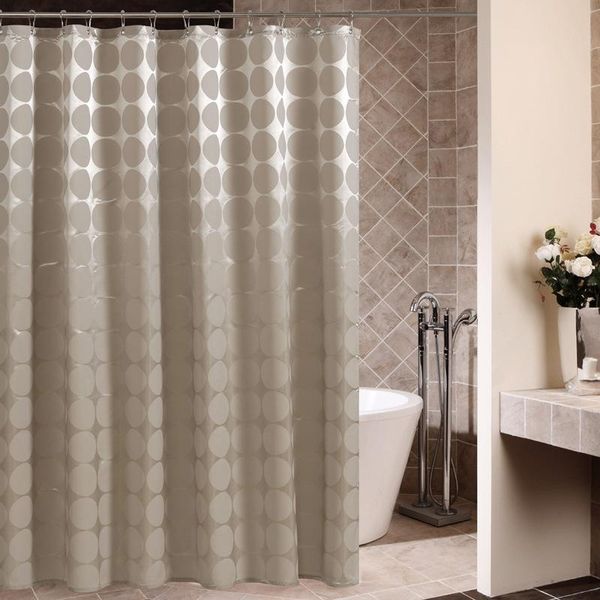 the high - quality polyester cloth shower curtain mocha ball spot waterproof and mildew sanitary insulation curtains
the high - quality polyester cloth shower curtain mocha ball spot waterproof and mildew sanitary insulation curtains