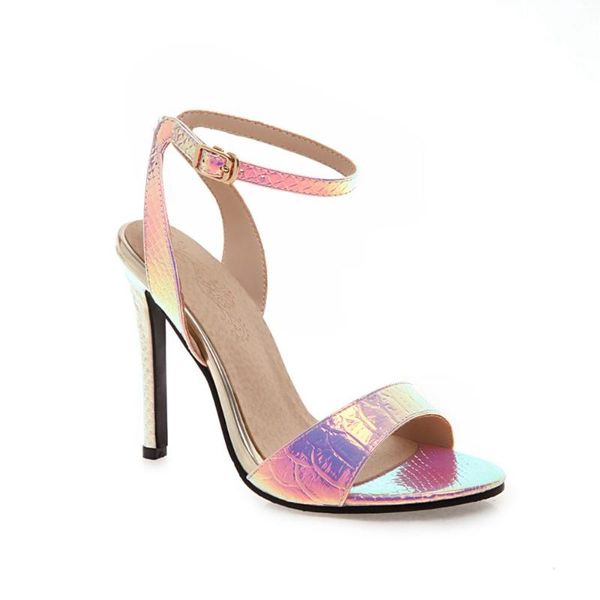 kmeioo summer glitter gradient color women sandals elegant thin heeled ankle strap buckle gladiator high heels party shoes 11cm, Black
kmeioo summer glitter gradient color women sandals elegant thin heeled ankle strap buckle gladiator high heels party shoes 11cm, Black