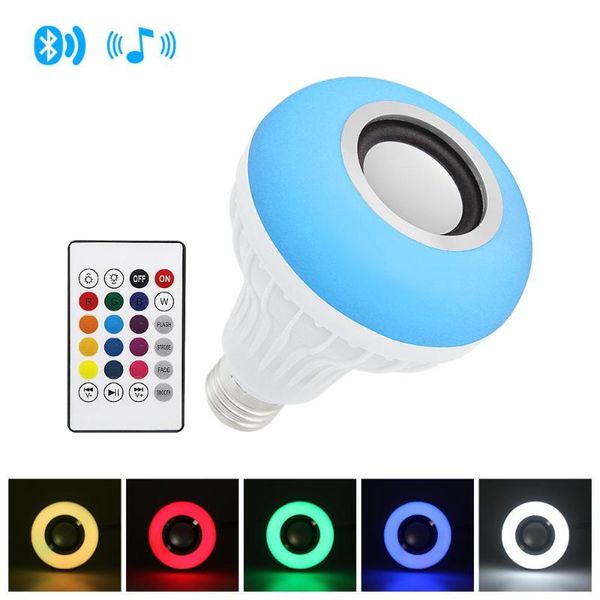 dishykooker e27 12w led bulb rgb light wireless bluetooth audio speaker music playing with remote control modules
dishykooker e27 12w led bulb rgb light wireless bluetooth audio speaker music playing with remote control modules