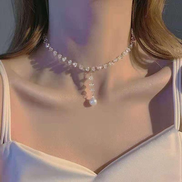 chokers 2021 sweet beaded necklace romantic elegant pendant women's neck chain summer exquisite choker jewelry wholesale cnk026, Golden;silver
chokers 2021 sweet beaded necklace romantic elegant pendant women's neck chain summer exquisite choker jewelry wholesale cnk026, Golden;silver