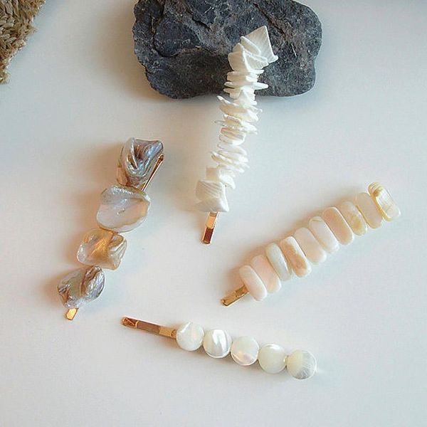 other fashion baroque pearl hair clip irregular shell elegant jewelry natural mother of clips barrette stick women, Golden;white
other fashion baroque pearl hair clip irregular shell elegant jewelry natural mother of clips barrette stick women, Golden;white