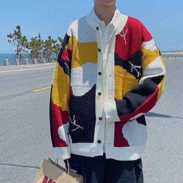 men's sweaters knitted sweater vintage design print zipper cardigan autumn/winter fashion long sleeve coat, White;black
men's sweaters knitted sweater vintage design print zipper cardigan autumn/winter fashion long sleeve coat, White;black