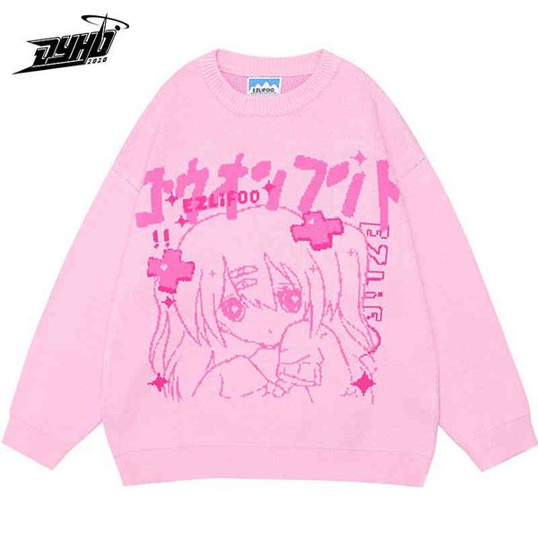 fashion knitted men women japane style anime girl streetwear loose pullover harajuku casual sweater 2021 autumn, Black
fashion knitted men women japane style anime girl streetwear loose pullover harajuku casual sweater 2021 autumn, Black
