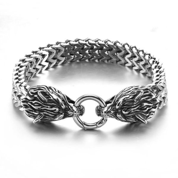charm bracelets stainless steel bracelet titanium hip hop style wolf head domineering, Golden;silver
charm bracelets stainless steel bracelet titanium hip hop style wolf head domineering, Golden;silver