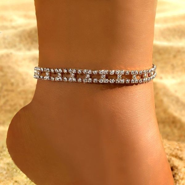 anklets bohemia rhinestone tennis anklet for women gold silver color geometric crystal ankle bracelet on the leg beach foot jewelry, Red;blue
anklets bohemia rhinestone tennis anklet for women gold silver color geometric crystal ankle bracelet on the leg beach foot jewelry, Red;blue