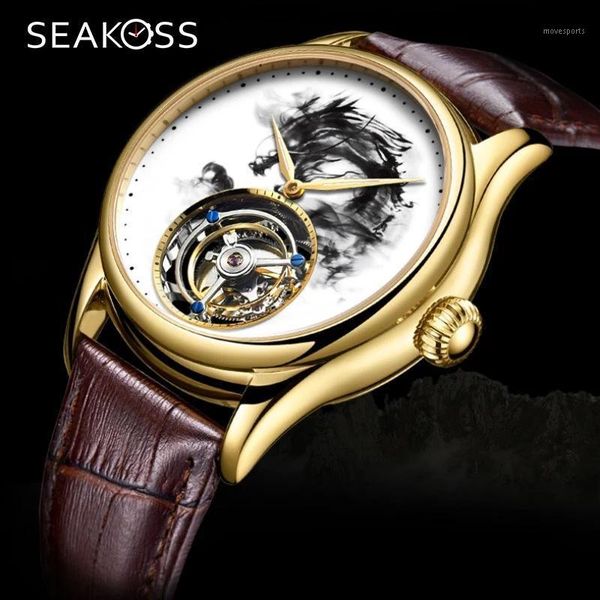 wristwatches seakoss men dragon tourbillon watch sapphire luxury watches brand mens crocodile leather mechanical, Slivery;brown
wristwatches seakoss men dragon tourbillon watch sapphire luxury watches brand mens crocodile leather mechanical, Slivery;brown