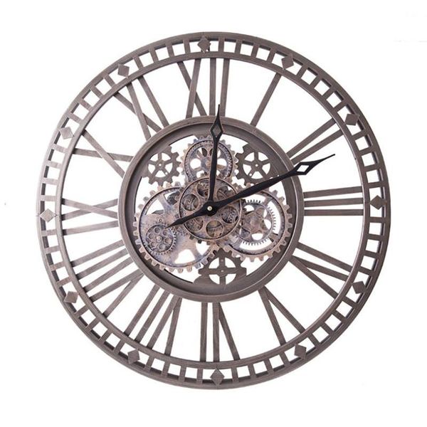 wall clocks 60cm clock retro american european art wrought iron gear living room home simple decoration creative
wall clocks 60cm clock retro american european art wrought iron gear living room home simple decoration creative