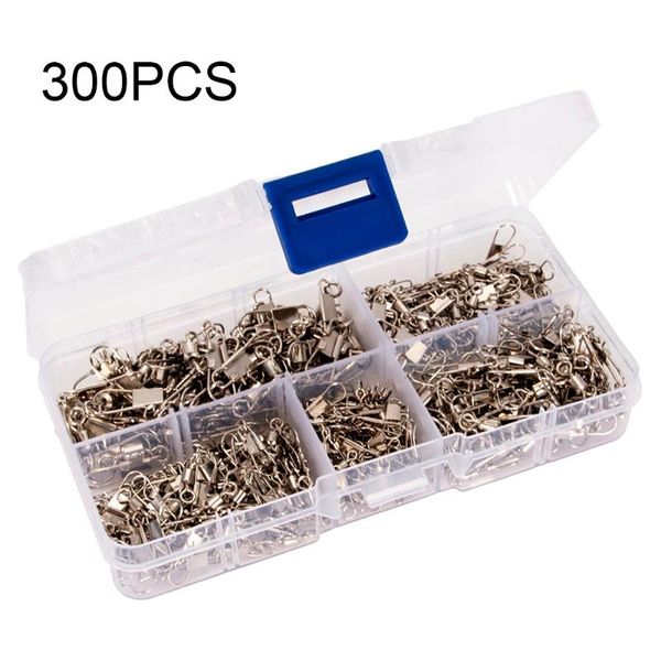 300pcs fishing accessories connector bearing rolling swivel barrel with interlock snap connectors pesca hooks
300pcs fishing accessories connector bearing rolling swivel barrel with interlock snap connectors pesca hooks