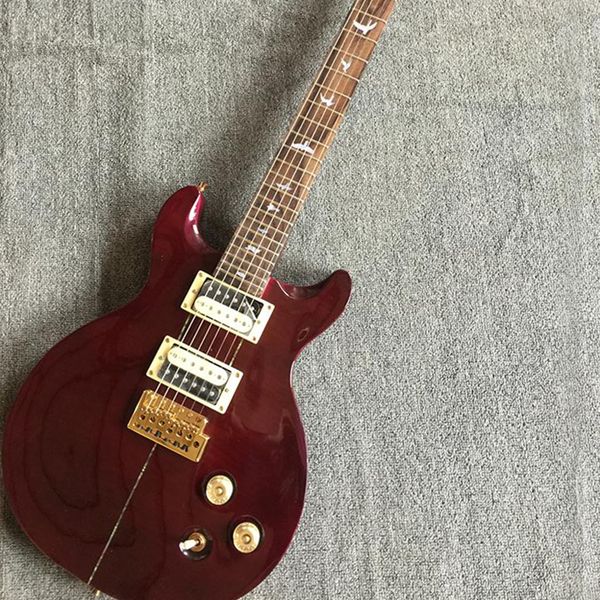 wine-red electric guitar 6 strings with humbuckers pickups,flame maple veneer,rosewood fretboard,customizable
wine-red electric guitar 6 strings with humbuckers pickups,flame maple veneer,rosewood fretboard,customizable