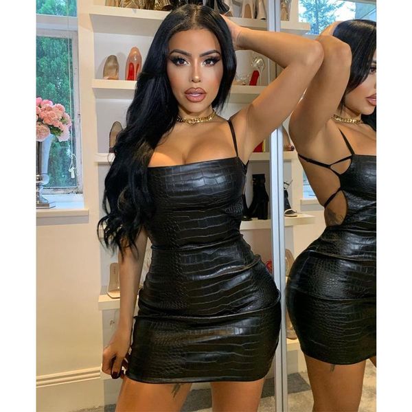 casual dresses wsevypo backless black pu leather mini dress party clubwear summer women ladies suspender wrap short sheath, Black;gray
casual dresses wsevypo backless black pu leather mini dress party clubwear summer women ladies suspender wrap short sheath, Black;gray