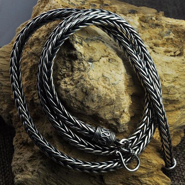 chains 925 sterling silver 4-5mm chain necklace with hook clasp thai retro antique type punk jewelry
chains 925 sterling silver 4-5mm chain necklace with hook clasp thai retro antique type punk jewelry
