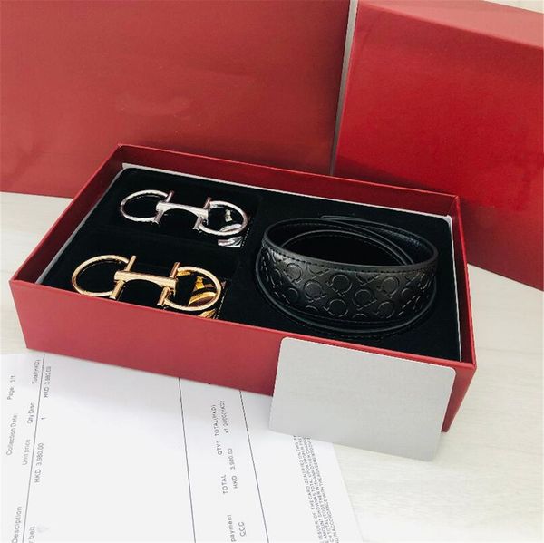 luxury designers belt big buckle fashion genuine leather women belts men classic casual waistband with 2 buckles gift box, Black;brown
luxury designers belt big buckle fashion genuine leather women belts men classic casual waistband with 2 buckles gift box, Black;brown