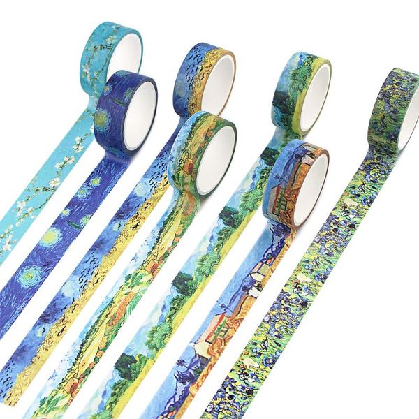 gift wrap 10pcs/lot e2059 cartoon vangogh oil painting diy scrapbooking adhesive washi paper tape decorate print pattern sticker decal
gift wrap 10pcs/lot e2059 cartoon vangogh oil painting diy scrapbooking adhesive washi paper tape decorate print pattern sticker decal
