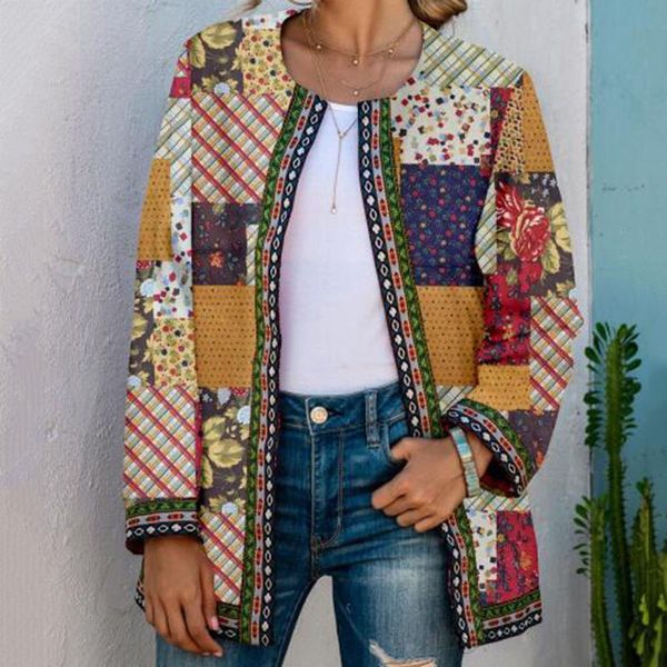 women's jackets vintage jacket coat women autumn winter ethnic floral print long sleeve loose cardigan outerwear chic 2021, Black;brown
women's jackets vintage jacket coat women autumn winter ethnic floral print long sleeve loose cardigan outerwear chic 2021, Black;brown