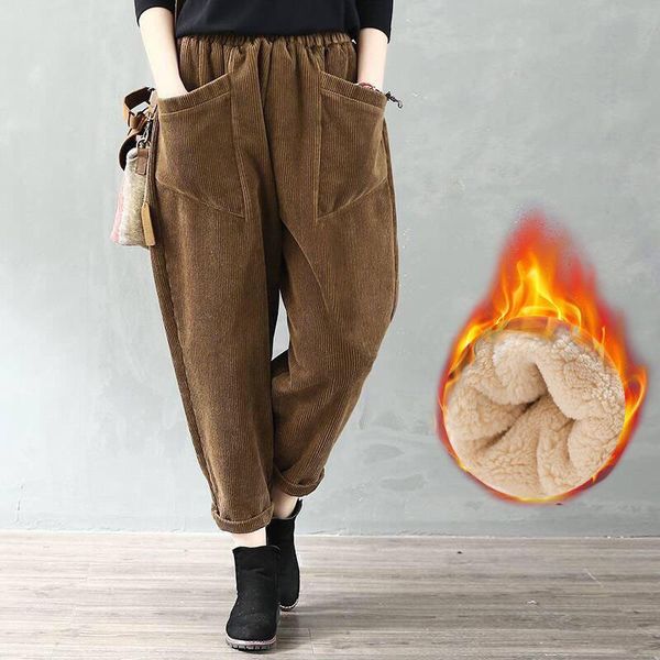 women's pants & capris goplus winter causal high waist trousers harem vintage soild color long pantalon turnip plus nd2w, Black;white
women's pants & capris goplus winter causal high waist trousers harem vintage soild color long pantalon turnip plus nd2w, Black;white