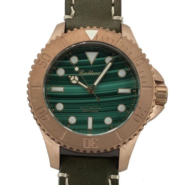 wristwatches baltany mens diver watches bronze automatic mechanical wristwatch sapphire diving 20bar waterproof luminous leather strap st213, Slivery;brown
wristwatches baltany mens diver watches bronze automatic mechanical wristwatch sapphire diving 20bar waterproof luminous leather strap st213, Slivery;brown