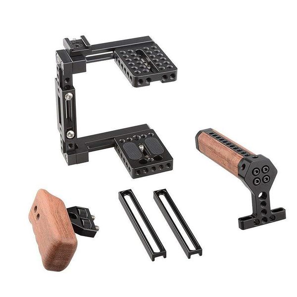 universal adjustable camera cage fit for right handle and left camera(only come with grip) stabilizers
universal adjustable camera cage fit for right handle and left camera(only come with grip) stabilizers