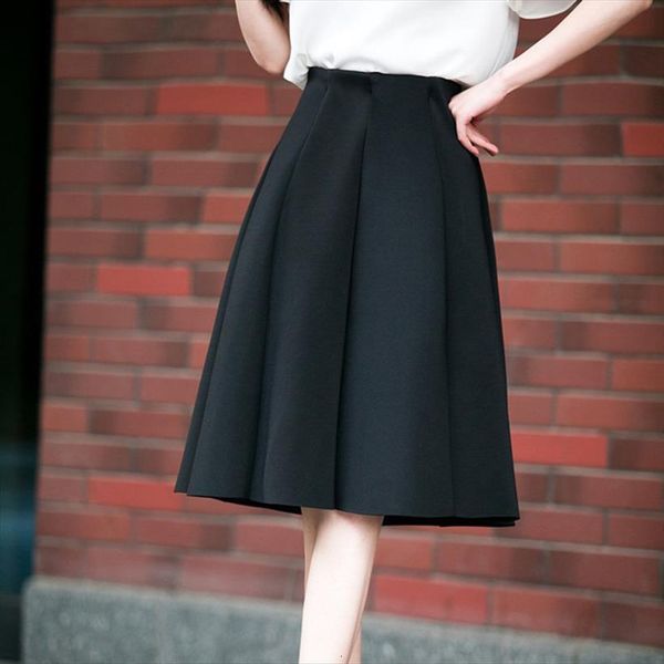 high waist pleat elegant red womens skirt black white knee length flared skirts fashion women faldas saia 5xl plus size
high waist pleat elegant red womens skirt black white knee length flared skirts fashion women faldas saia 5xl plus size