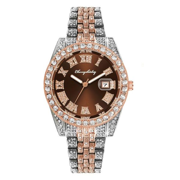 wristwatches watch for men luxury casual quartz stainless steel band diamonds business montre homme zegarek meski reloj hombre, Slivery;brown
wristwatches watch for men luxury casual quartz stainless steel band diamonds business montre homme zegarek meski reloj hombre, Slivery;brown
