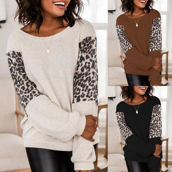 women's hoodies & sweatshirts 2021 fashion spring and autumn loose leopard long sleeve round neck casual women, Black
women's hoodies & sweatshirts 2021 fashion spring and autumn loose leopard long sleeve round neck casual women, Black