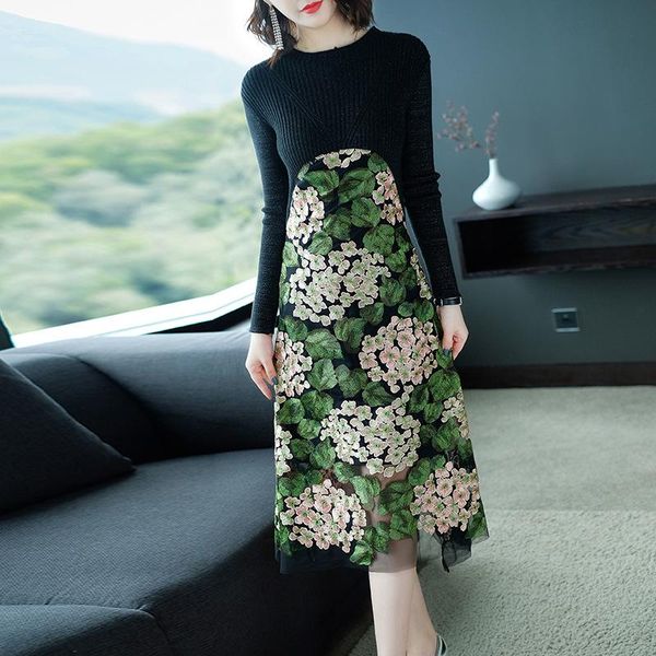 casual dresses womens arrival 2021 female floral print patchwork knit dress autumns long sleeve banquet vestidos 4568, Black;gray
casual dresses womens arrival 2021 female floral print patchwork knit dress autumns long sleeve banquet vestidos 4568, Black;gray